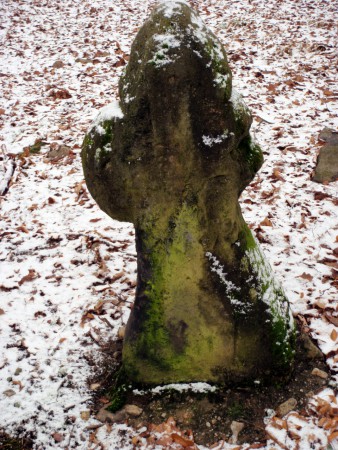 Stone cross in castle park