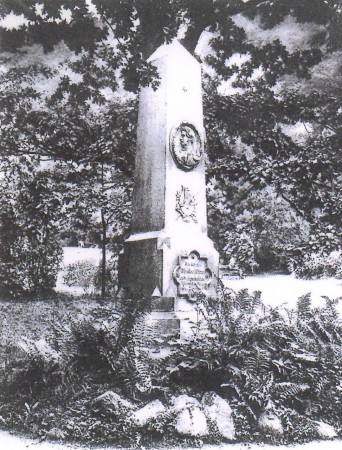 Old monument of poet Theodor Körner